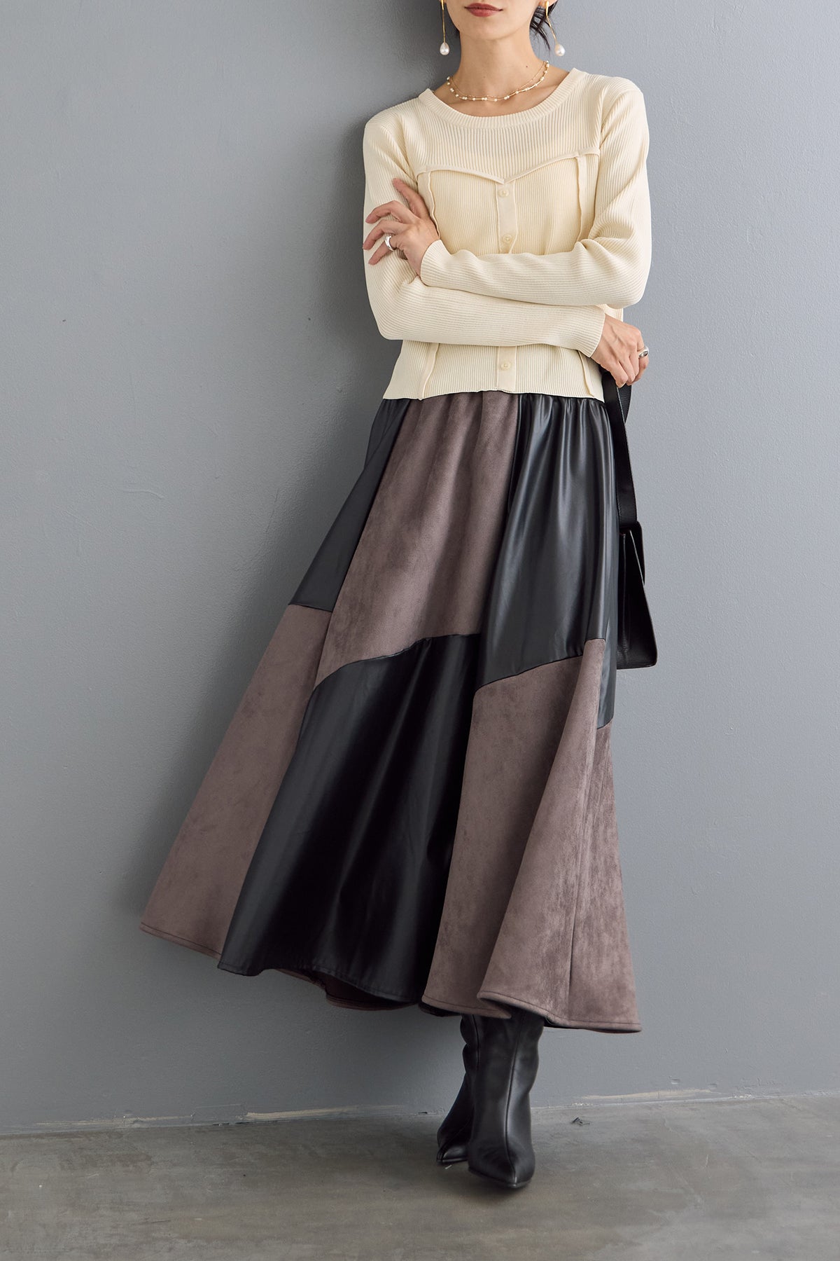 予約]スポンジニットビスチェライクプルオーバー – Frene