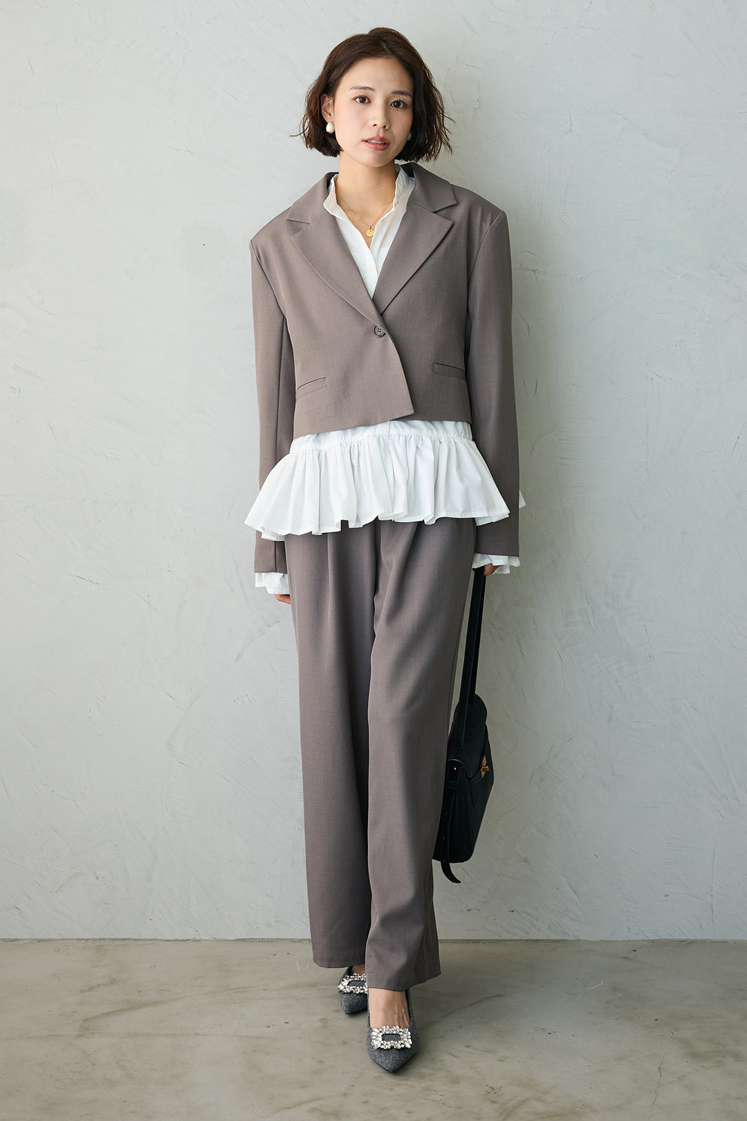 [予約]ツイルシンプルストレートパンツ