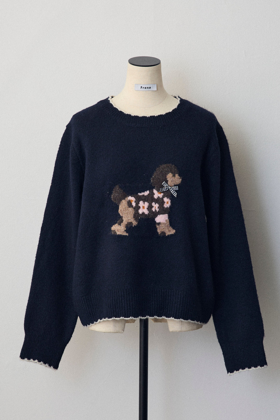 [予約]ドッグジャガードニット