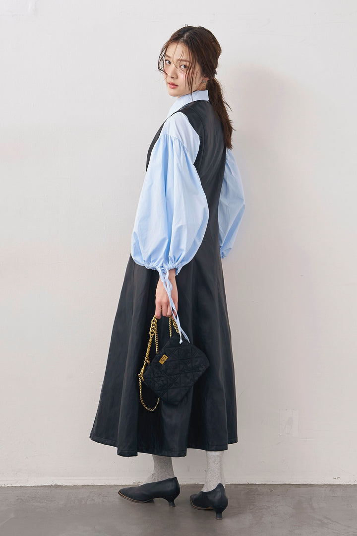 [予約]ワイドスリーブドロストクロップドシャツ