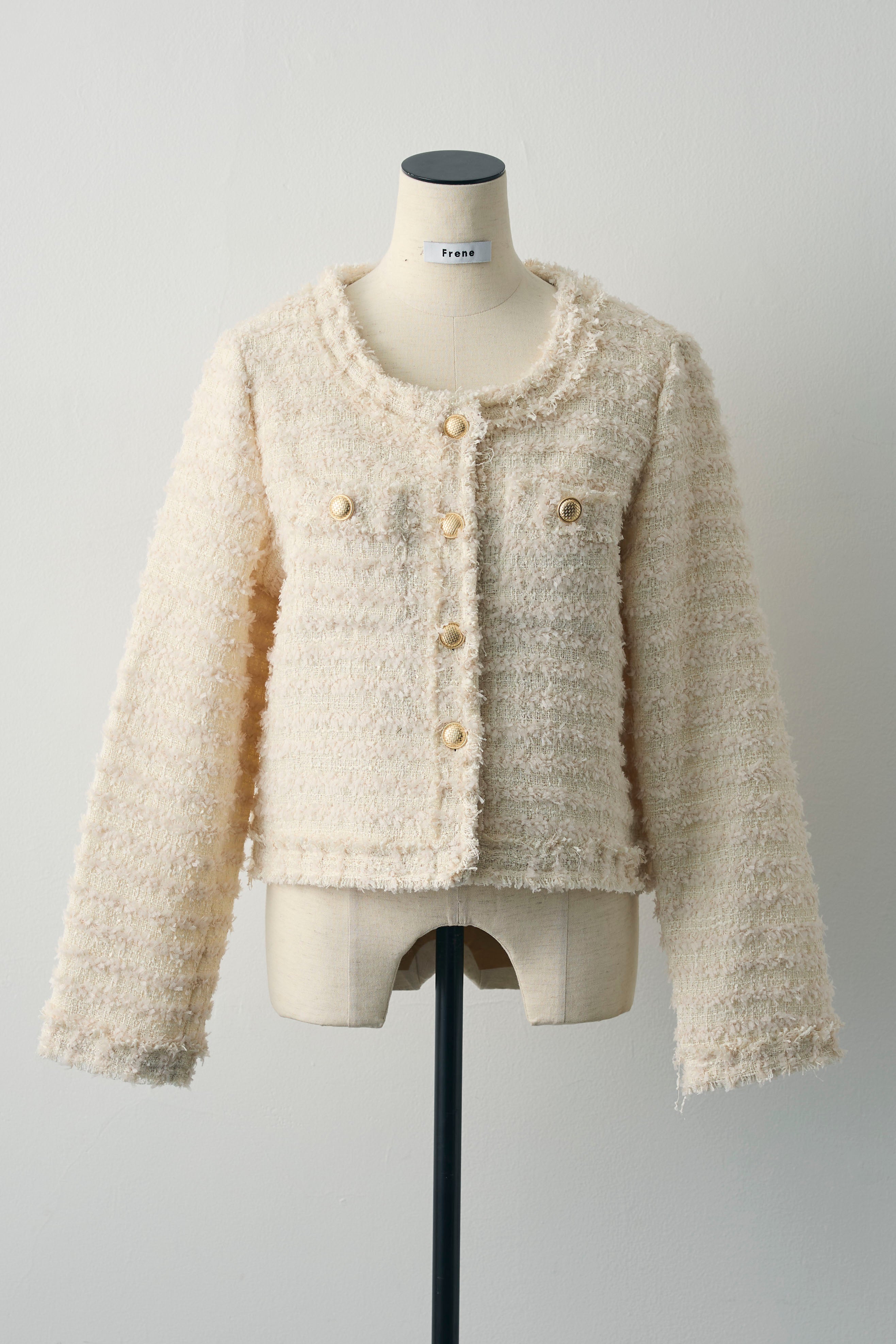 予約]フレンチクラシックツイードジャケット – Frene