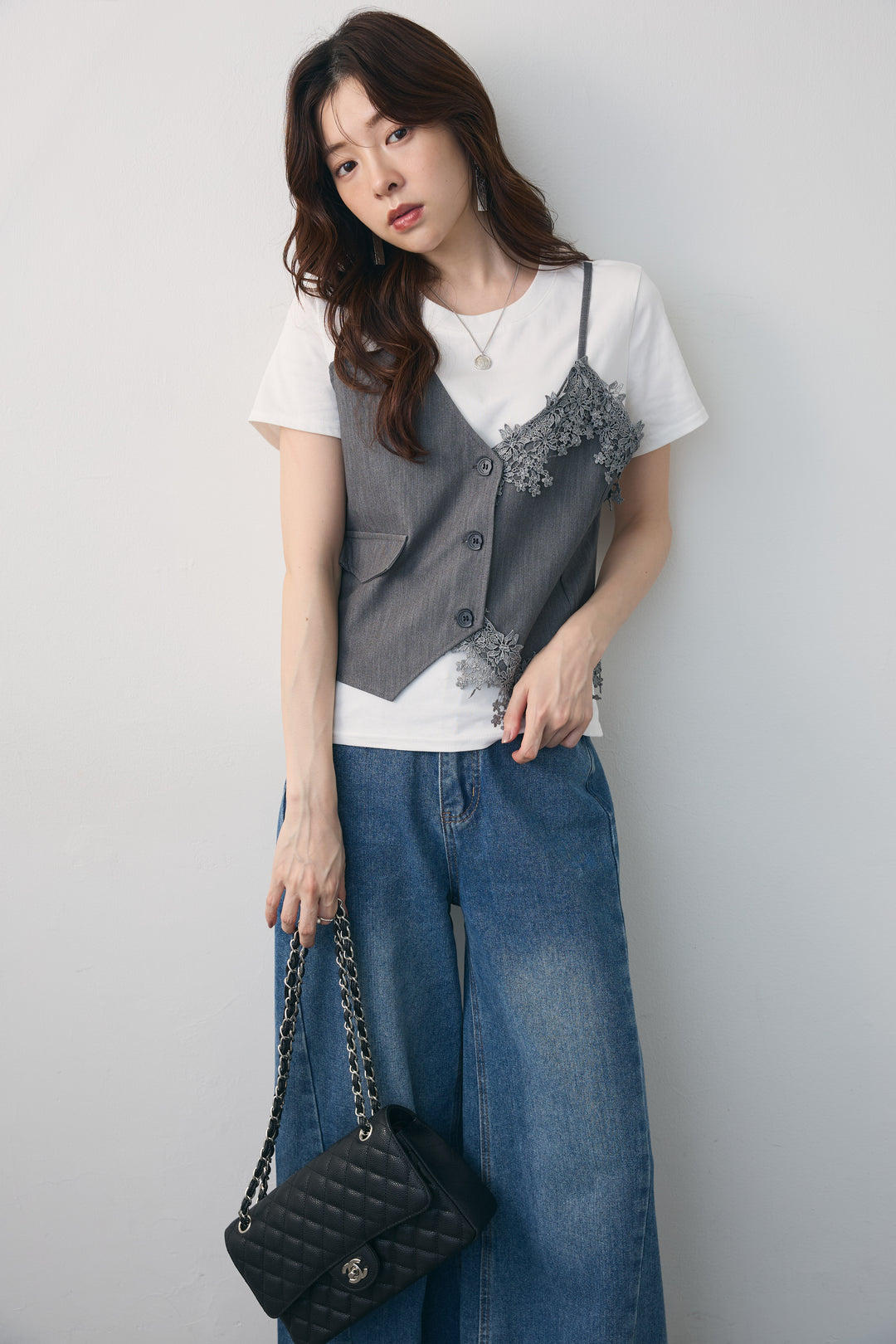 [予約]ジレドッキングデザインTシャツ