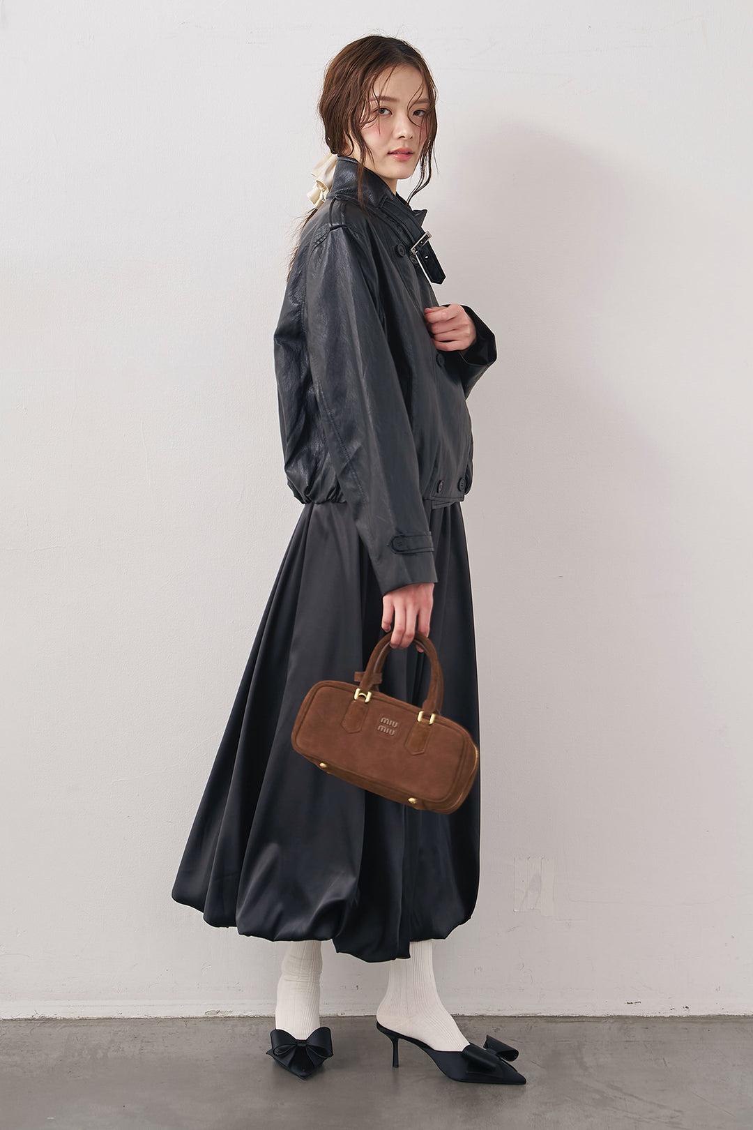 [予約]サテンシャイニーバルーンスカート