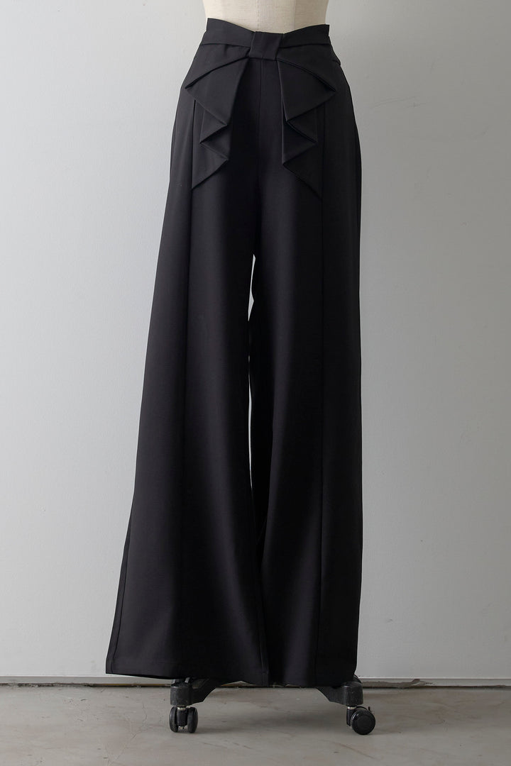 [予約]バックリボンストレートパンツ