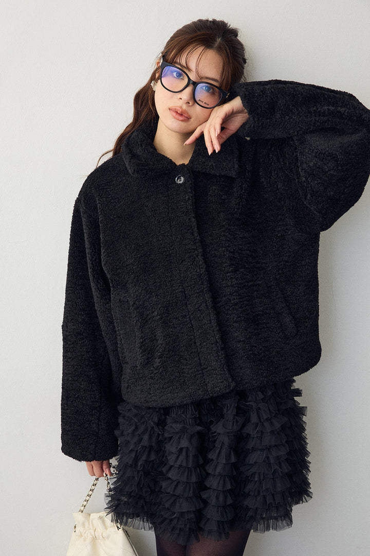 [予約]ボアコクーンスリーブジャケット