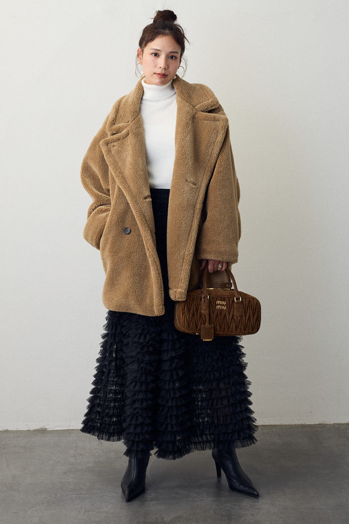 [予約]テディボアミディ丈コート