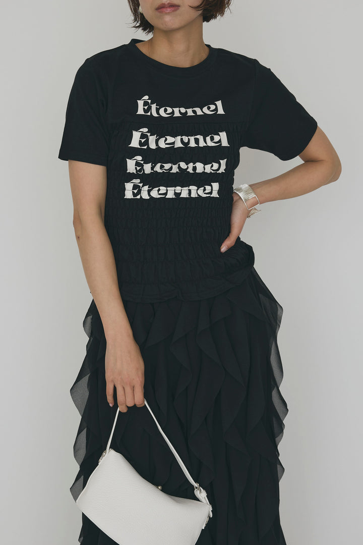 [予約]シャーリングロゴコンパクトTシャツ