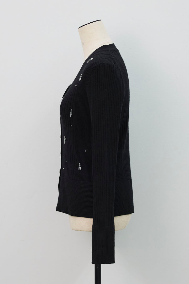 [予約]ジュエリーデザインニットカーデ