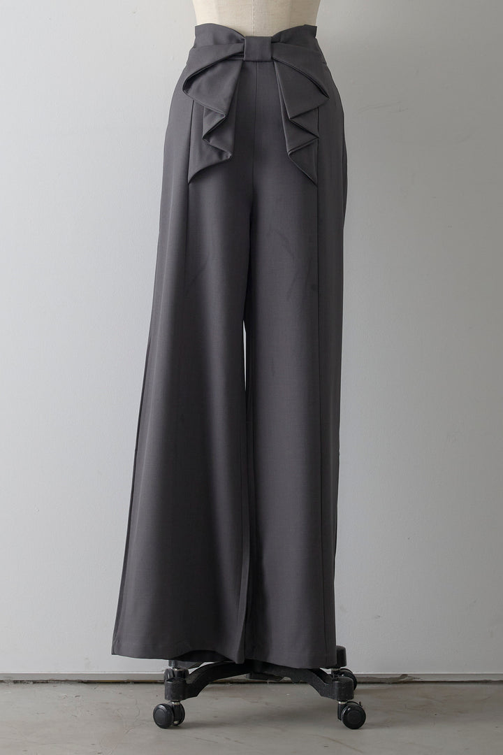[予約]バックリボンストレートパンツ