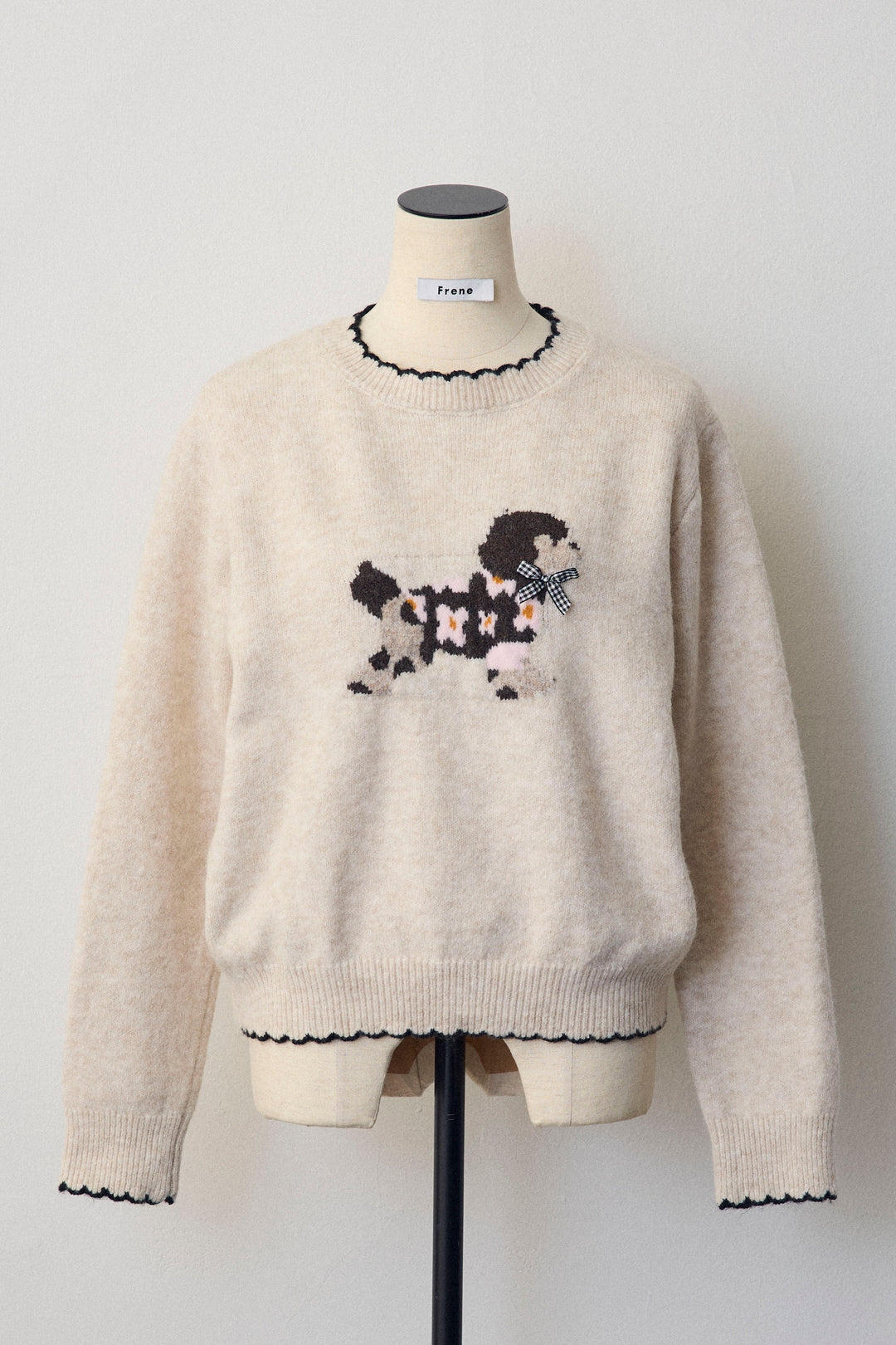 [予約]ドッグジャガードニット