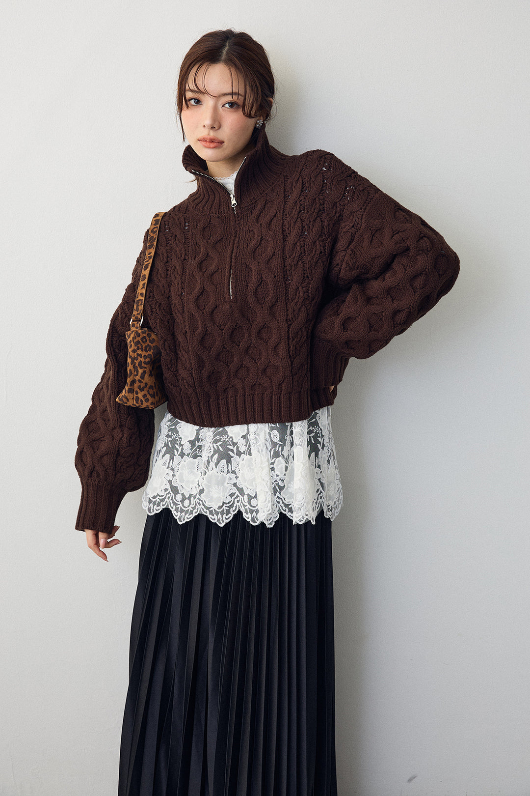 [予約]レースヘムドッキングシャツ