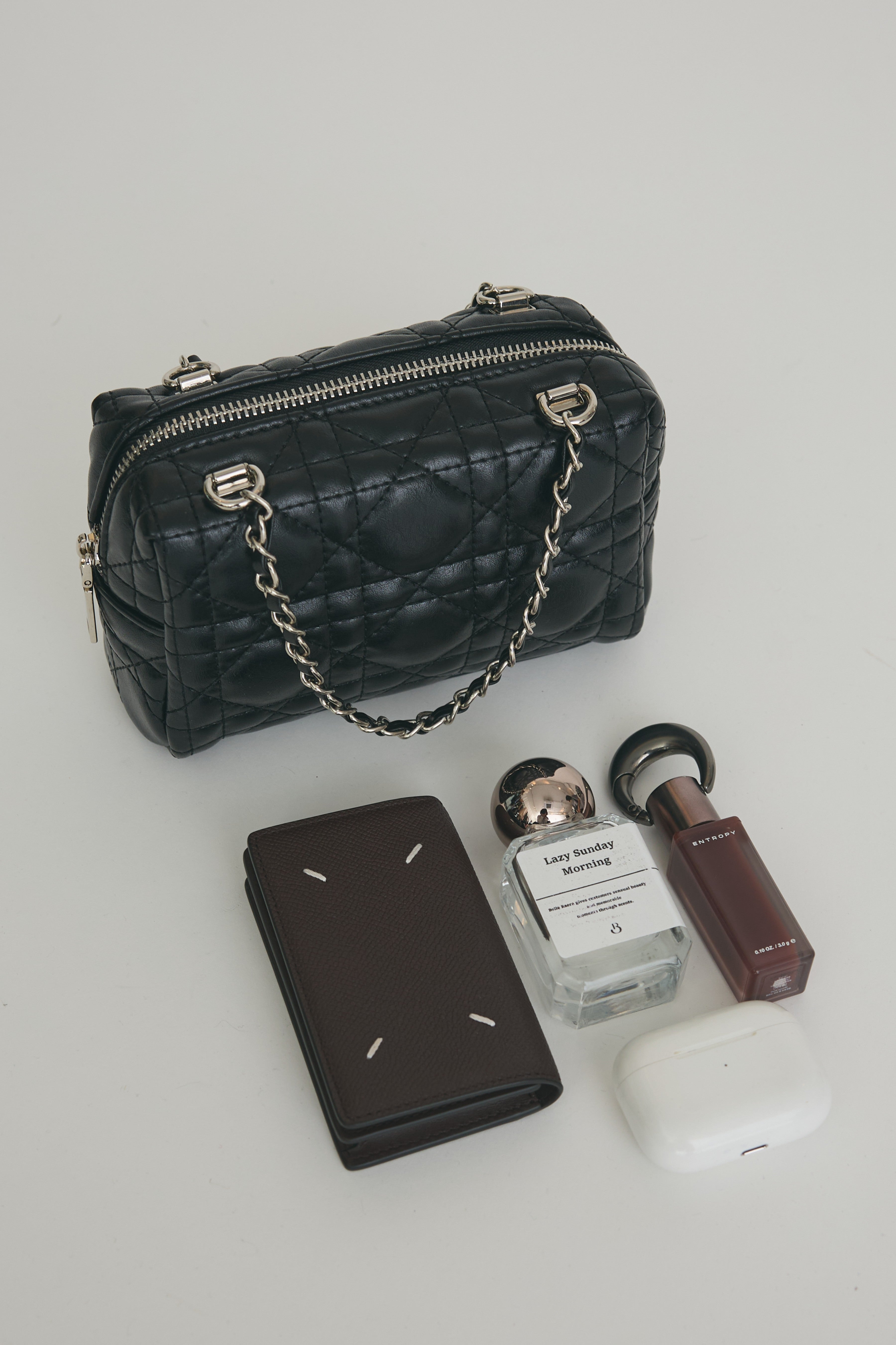 予約]デザインキルティングミンボストンチェーンBAG – Frene