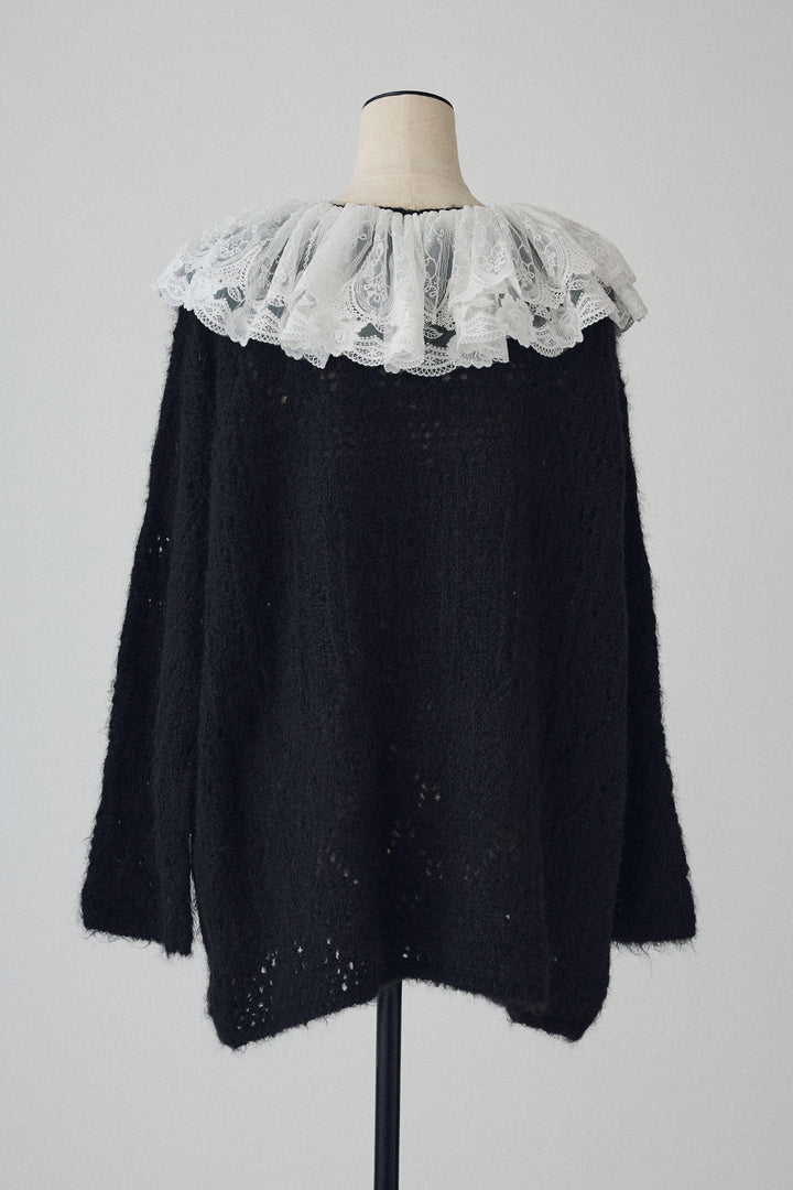 [予約]ダブルレースカラードッキングニット