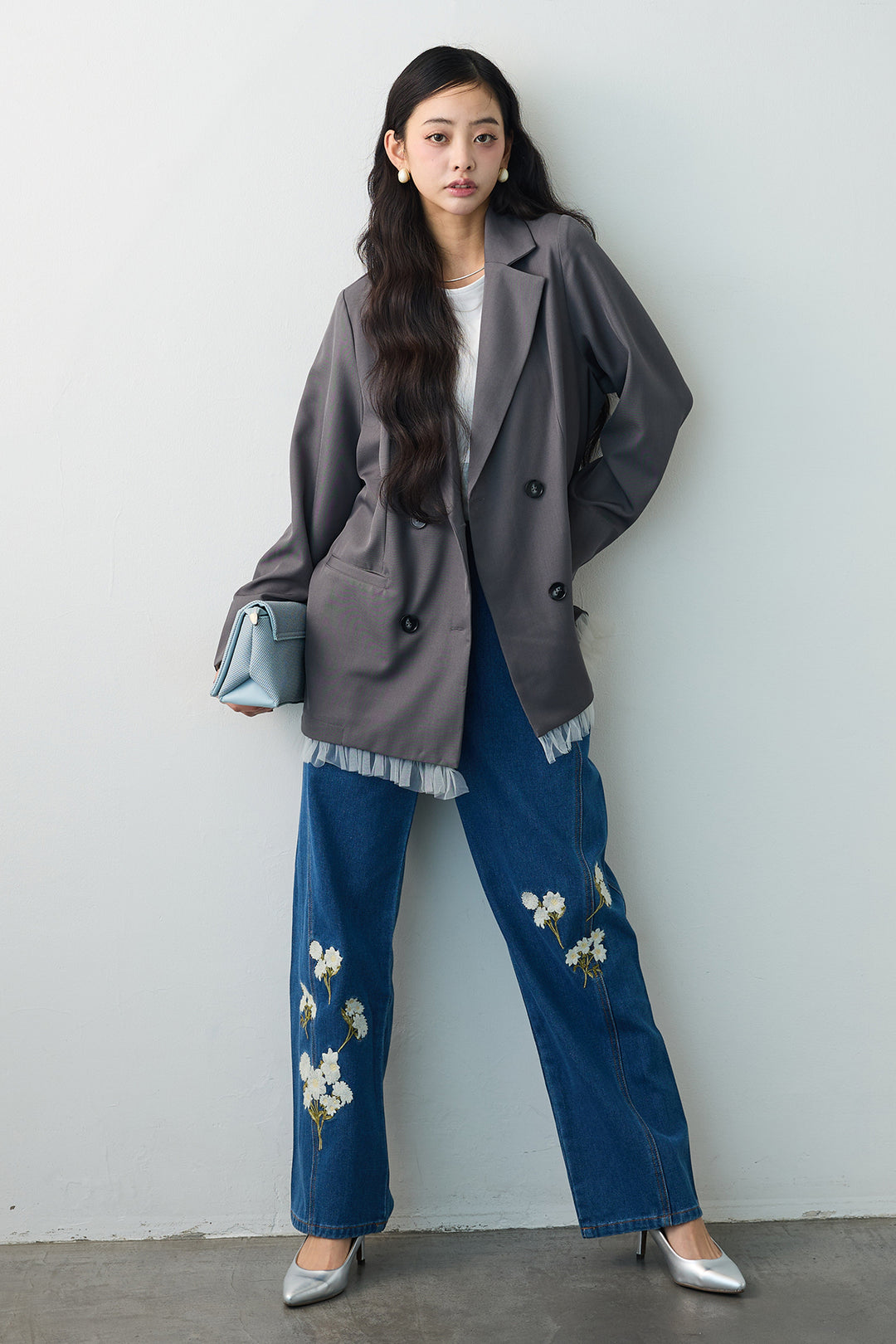 [予約]フリルヘム2wayマニッシュジャケット