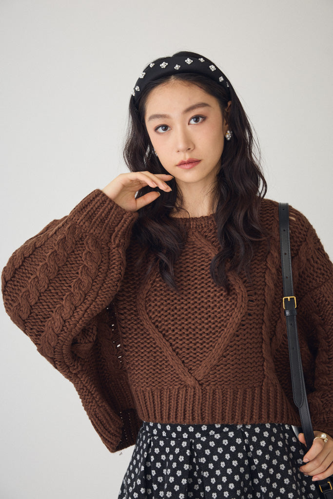 [予約]ベロアパールカチューシャ