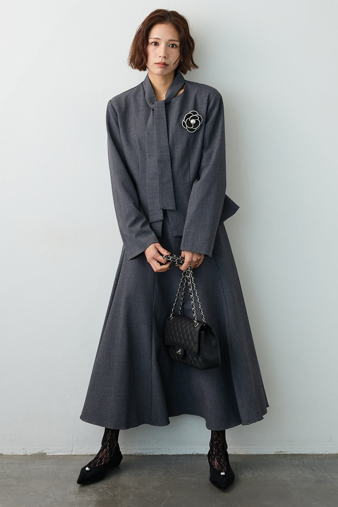 [予約]エフォートレスノーカラージャケットセットアップ