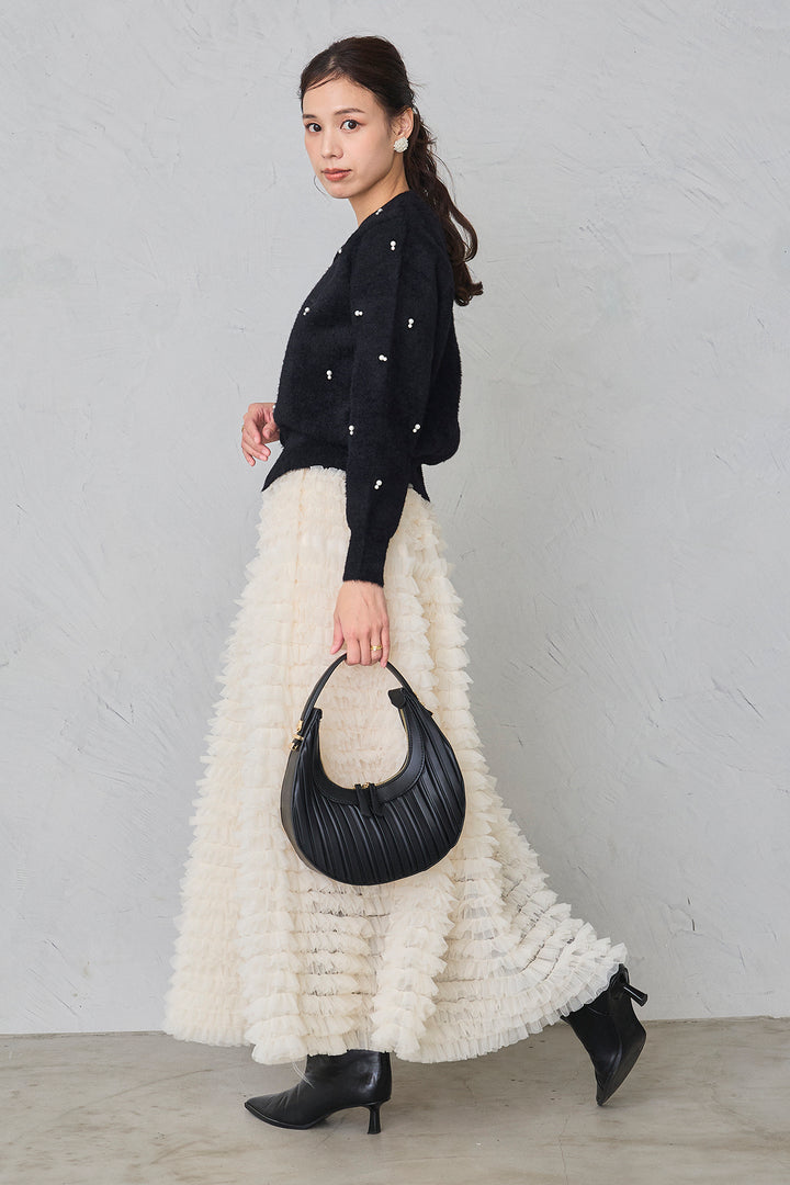 [予約]ミックスパールシャギーコーディガン