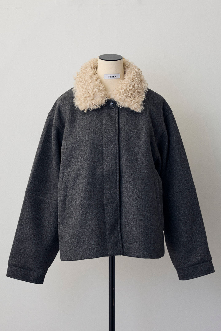 [予約]プードル襟2wayコート