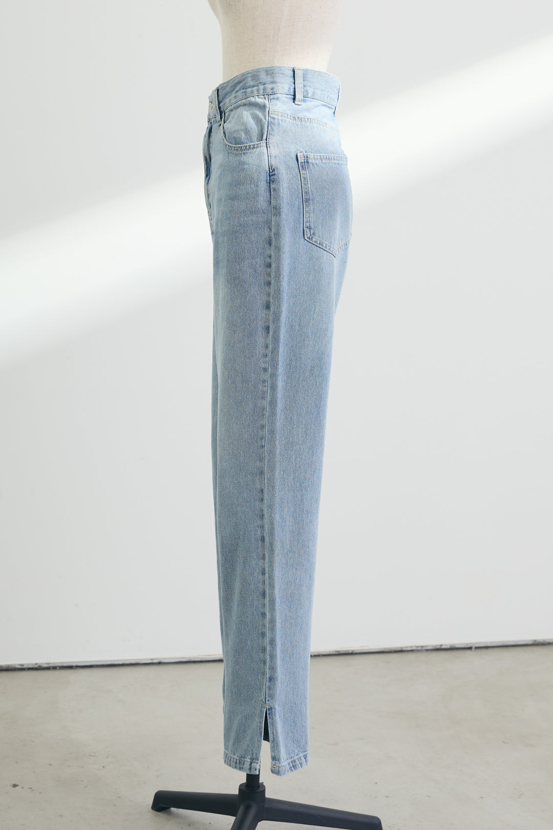 [予約]サイドスリットスリムデニムパンツ
