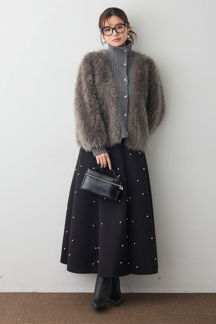 [予約]マルチパターンボンディングフレアスカート