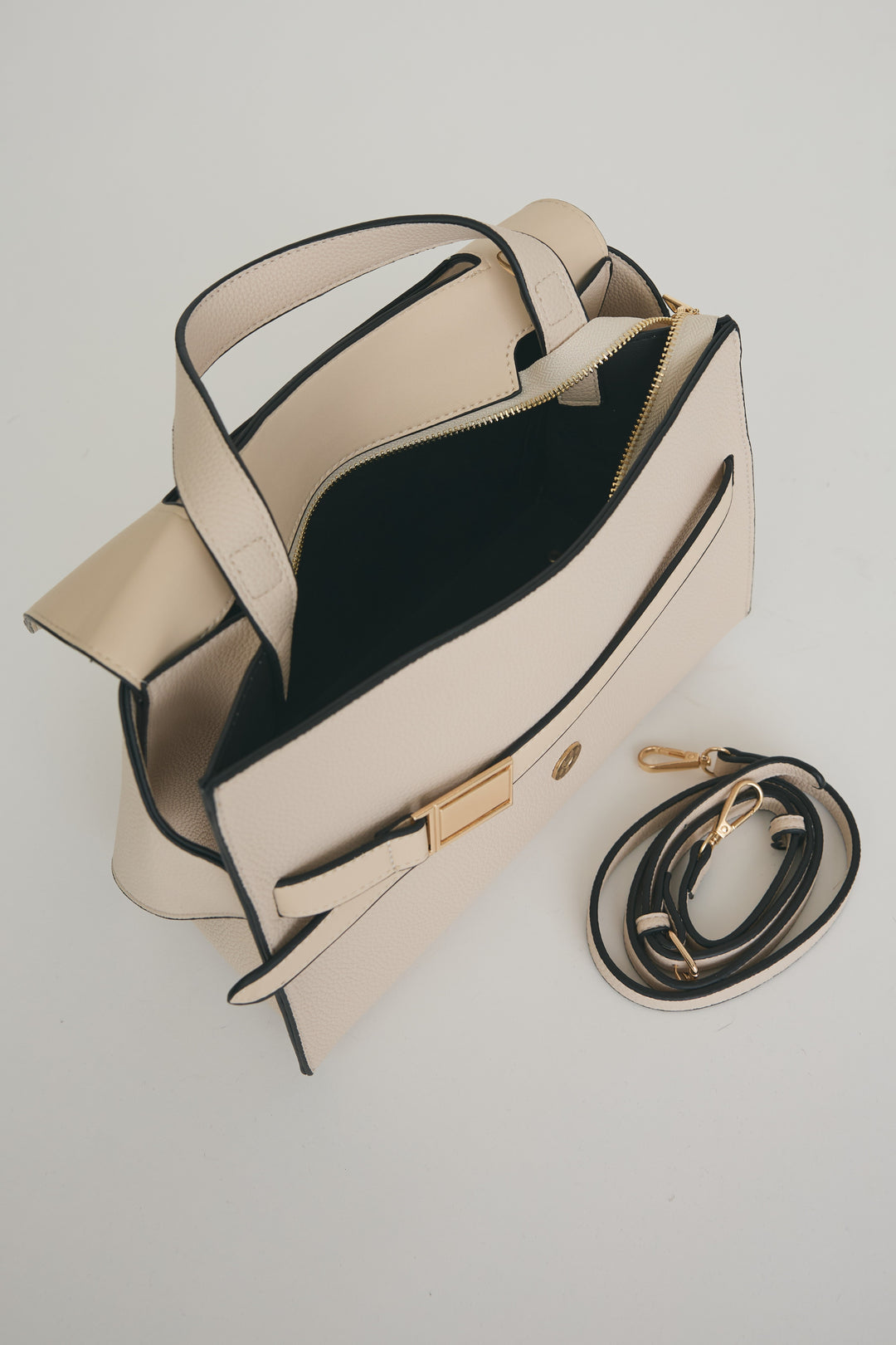 [予約]パイピングカラーデザインベルトワンハンドルBAG