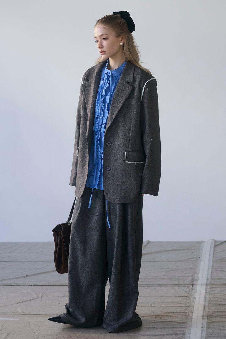 [予約]ライトツイードマニッシュジャケットセットアップ