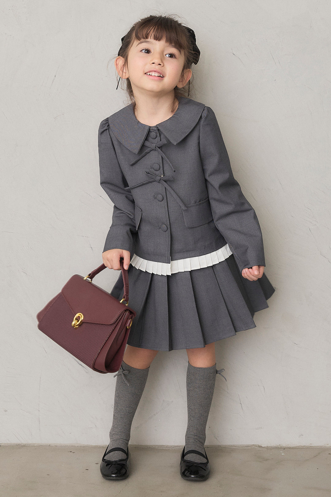 [予約]クラシカルプリーツジャケットセットアップ