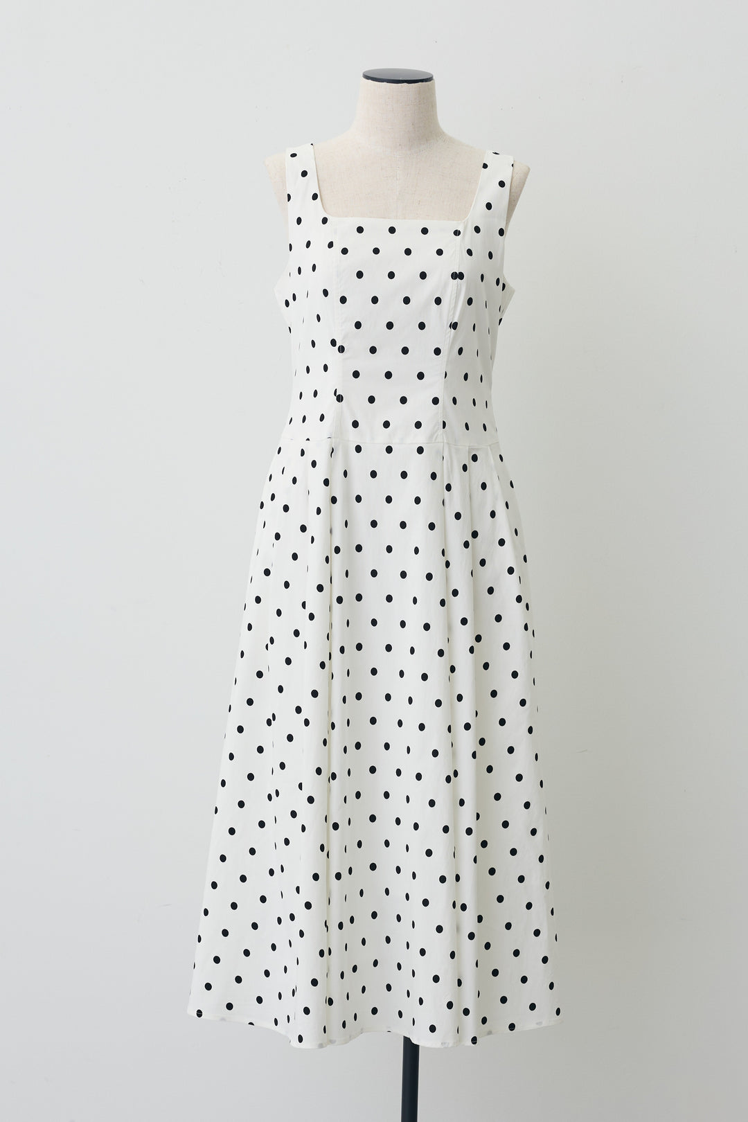 [予約]ドットレトロシルエットワンピース