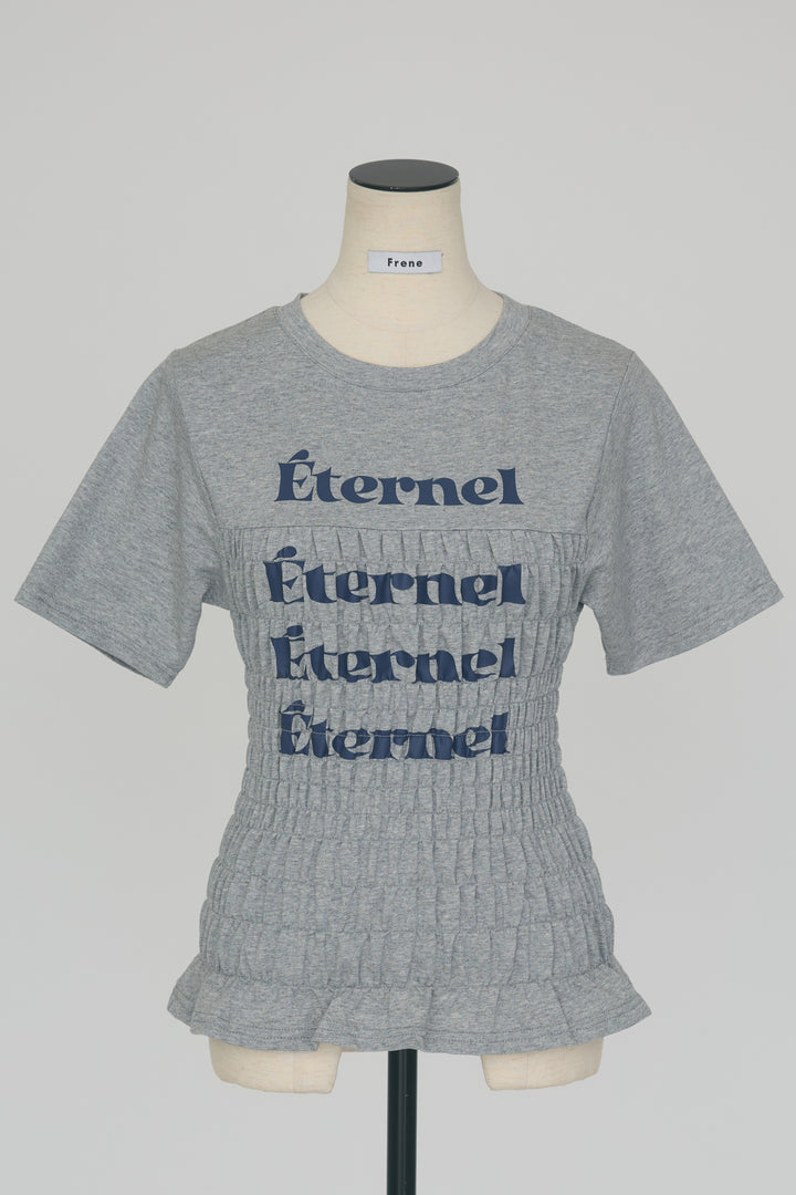 [予約]シャーリングロゴコンパクトTシャツ