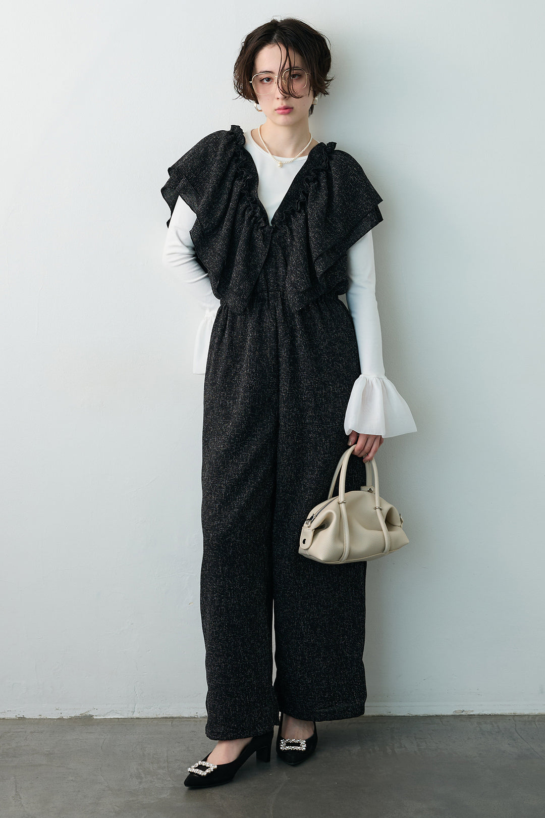 [予約]サマーツイードマルチウェイロンパース
