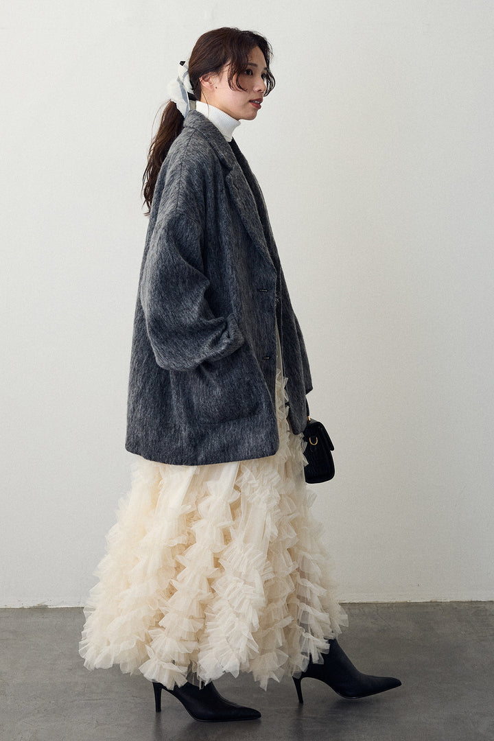 [予約/SET]スフレアシメチュールスカート+スフレアシメチュールスカート(2set)