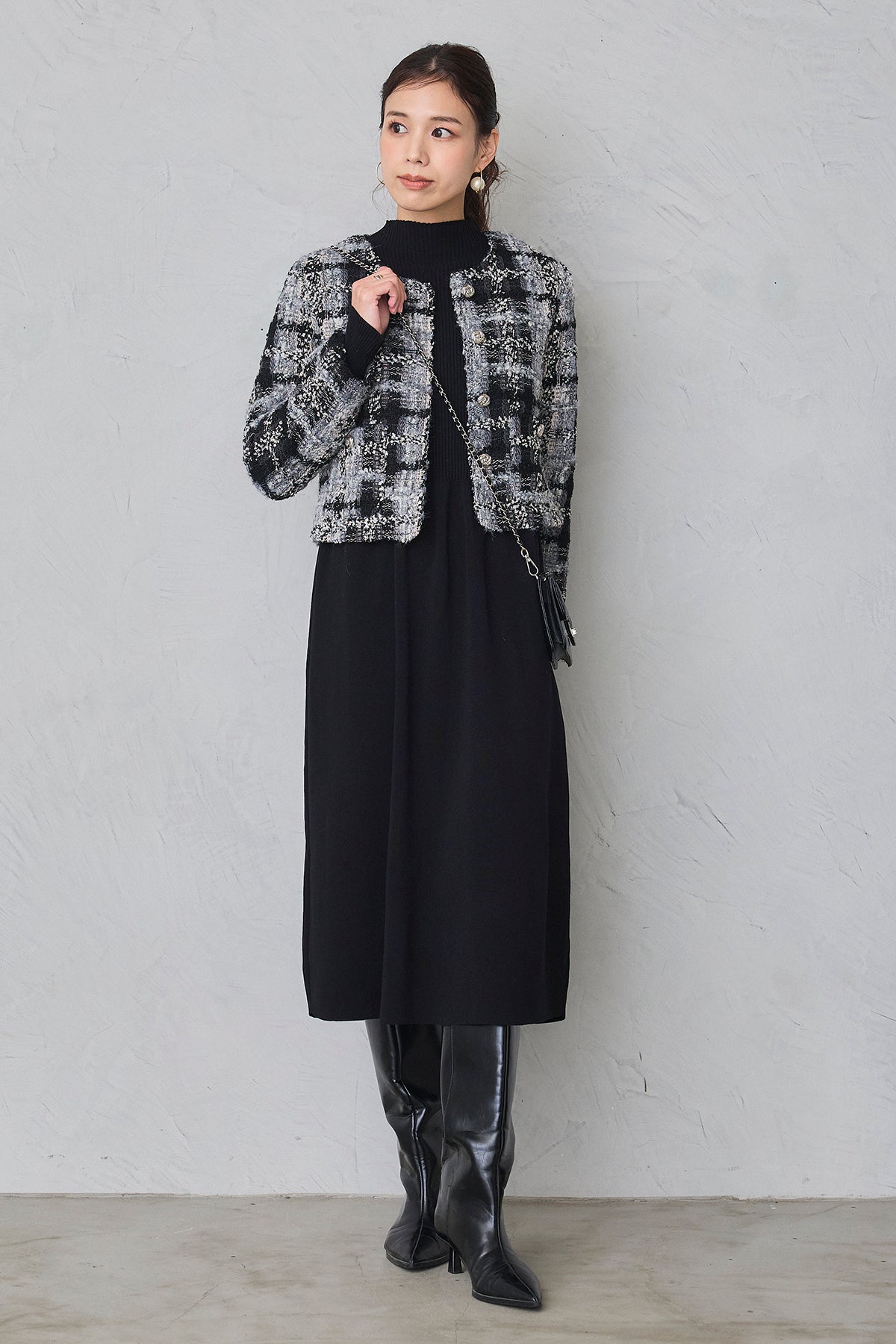 2023冬　シェットランドツイードニットのベレー 2023冬 シェットランドツイードニットのベレー