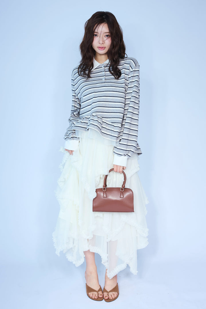 [予約]ムードチュールフリルスカート