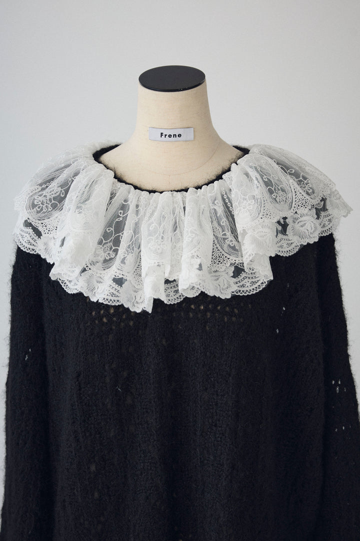 [予約]ダブルレースカラードッキングニット