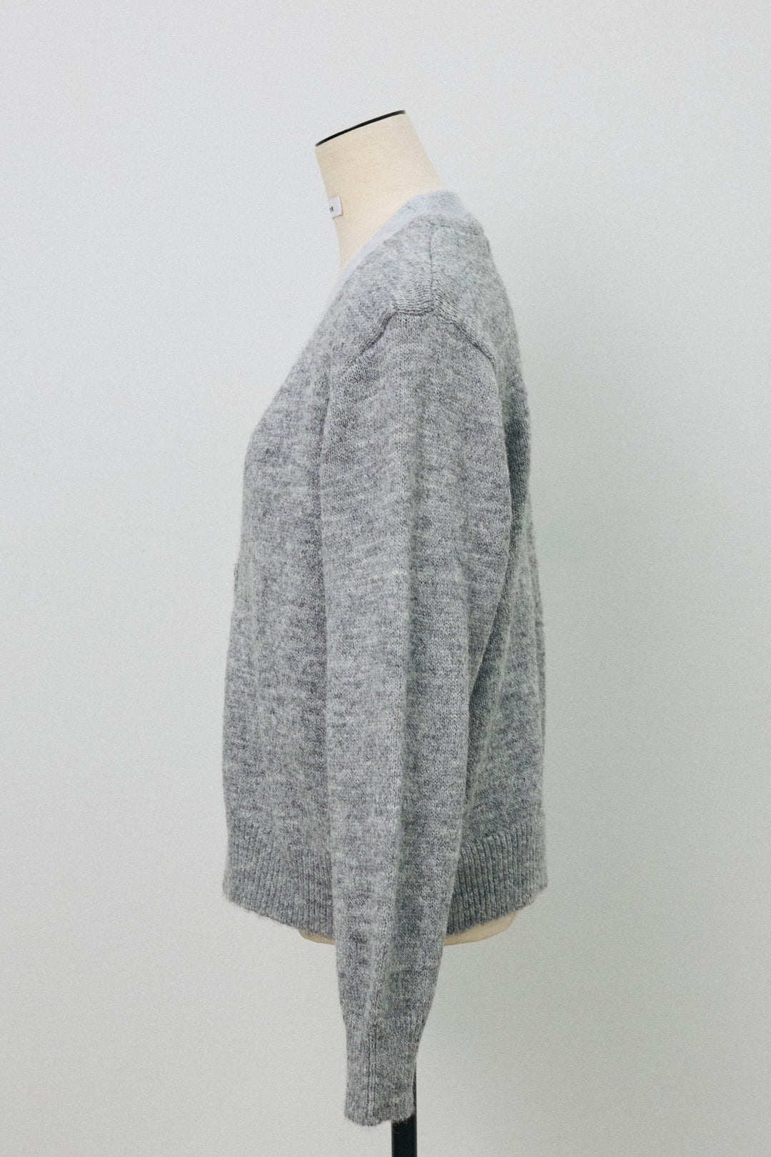 [予約]配色レイヤードニットカーデ