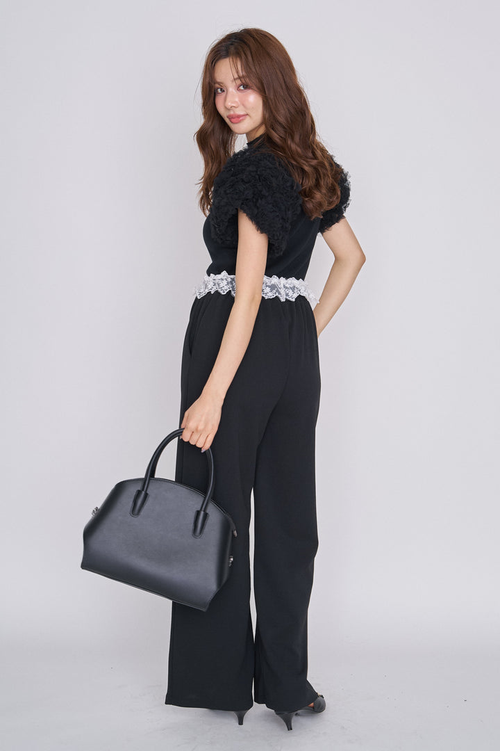 [予約]ウエストミニレースストレートパンツ