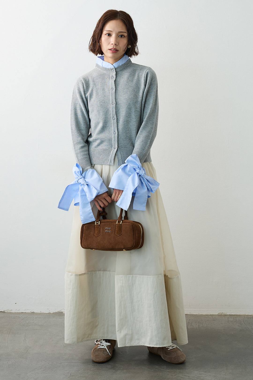 [予約]オーガンジー×タフタコクーンスカート