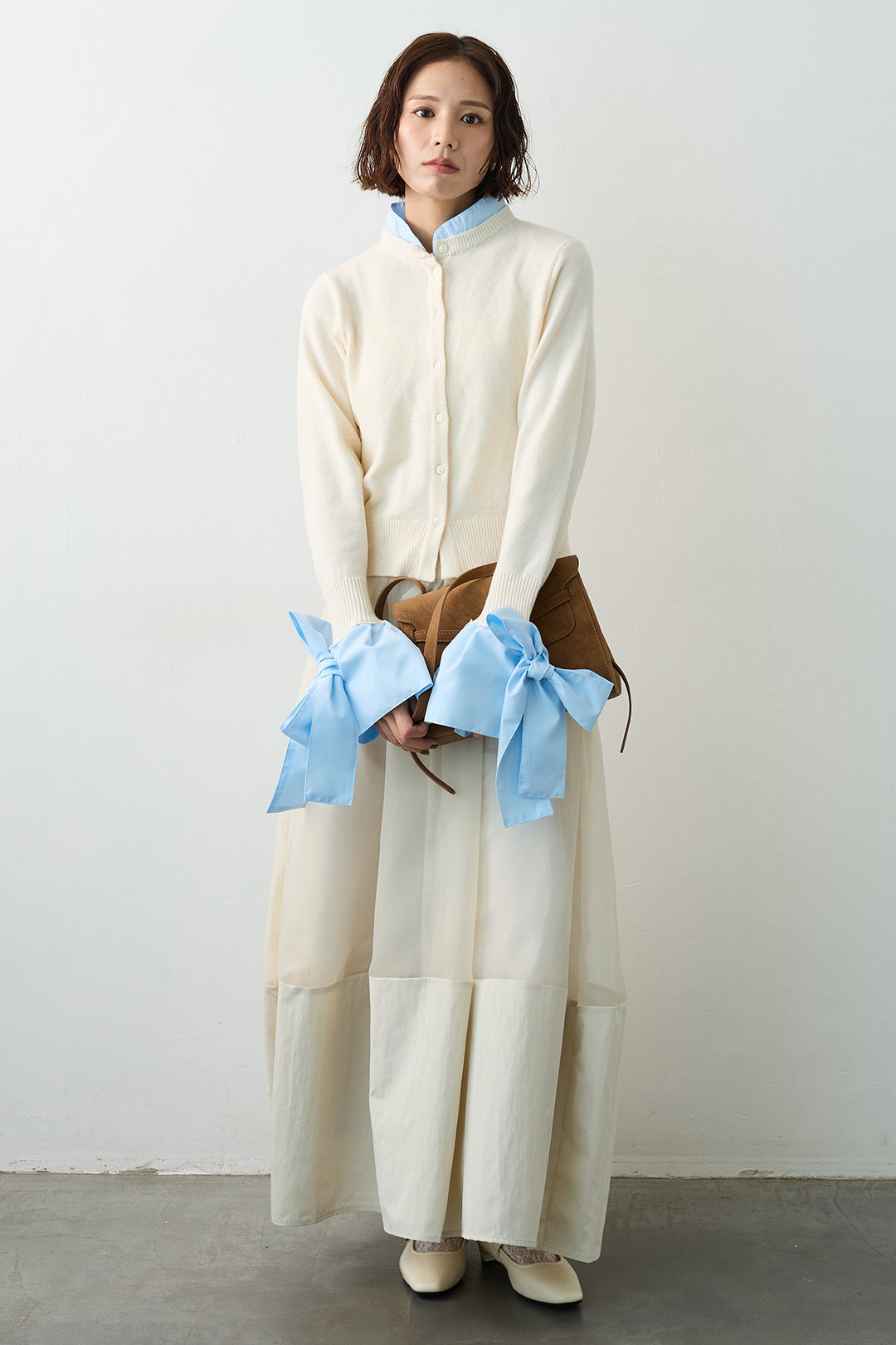 [予約]オーガンジー×タフタコクーンスカート