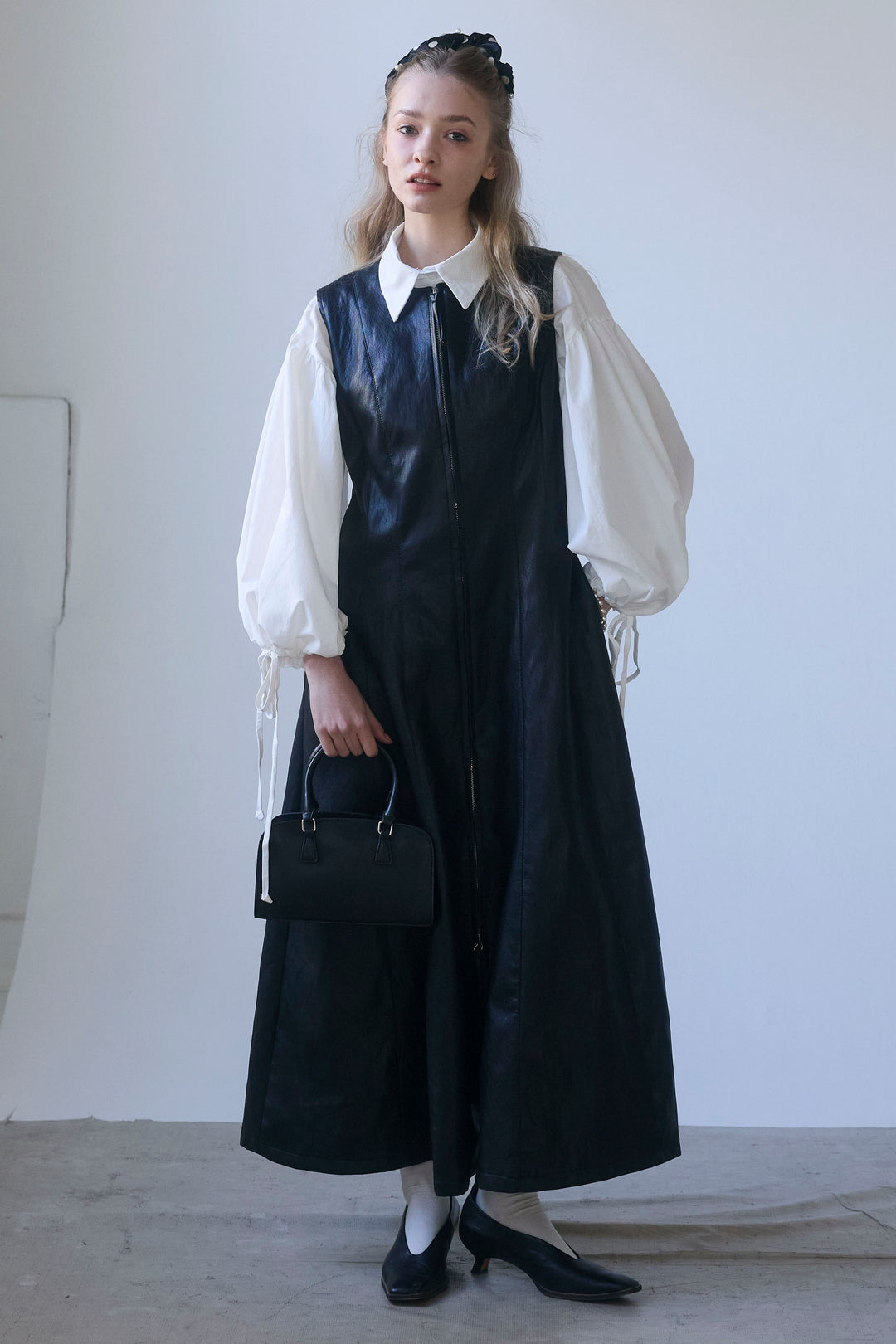 [予約]ワイドスリーブドロストクロップドシャツ