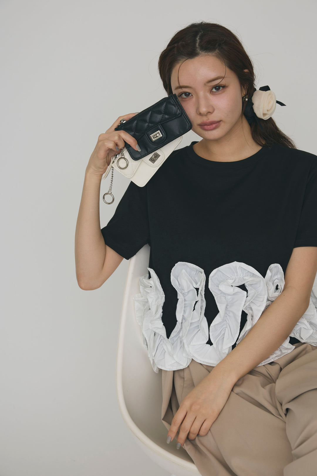 [予約]キルティングミニウォレットチャーム