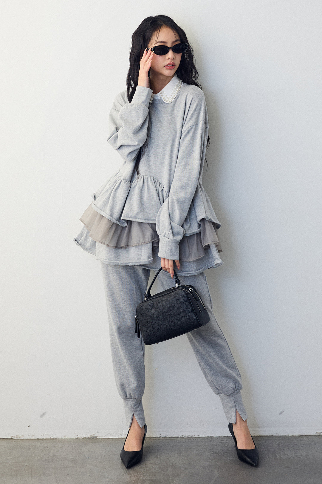 [予約]ライトスウェット美ラインジョガーパンツ