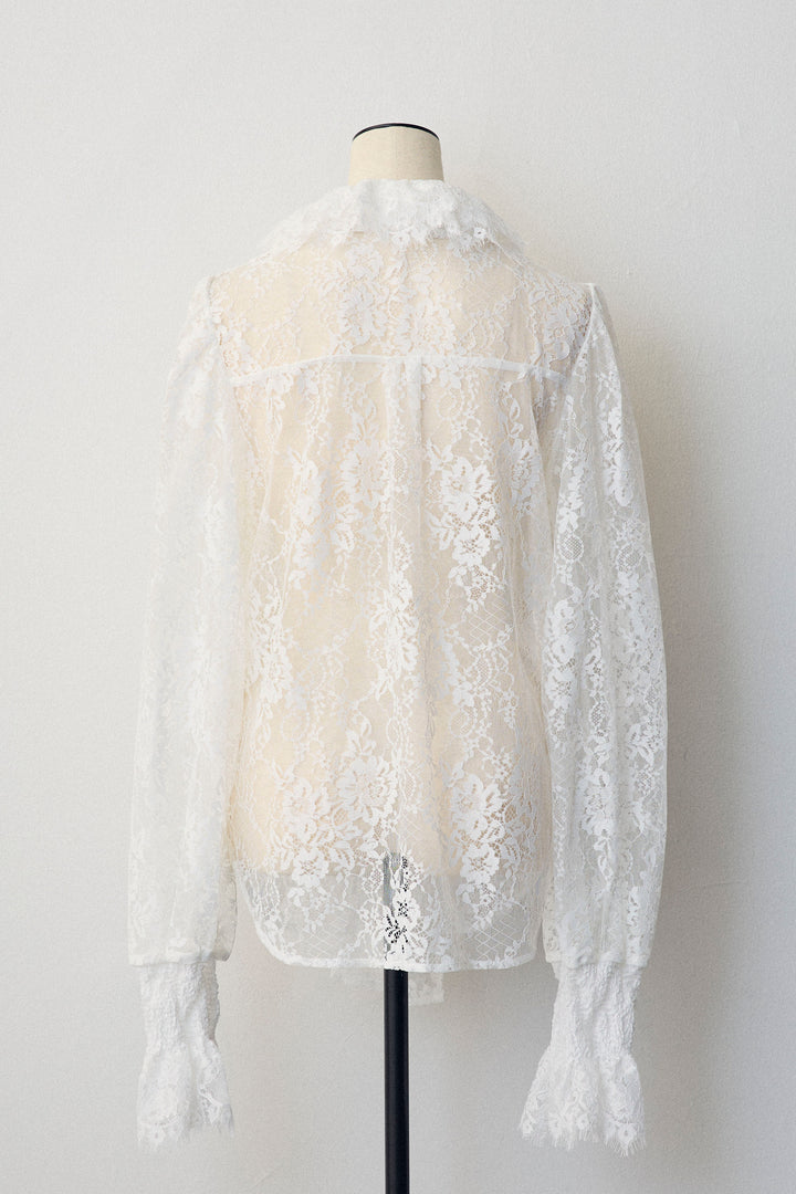 [予約]クラシカルレースボウタイブラウス