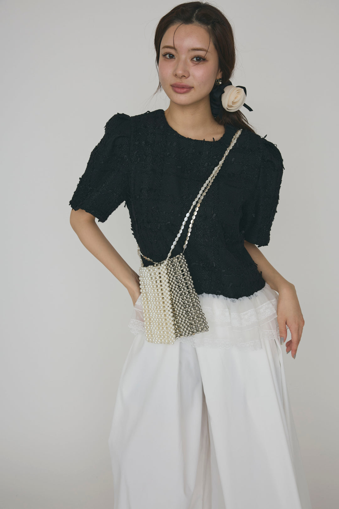 [予約]ビーズパールスマホショルダー