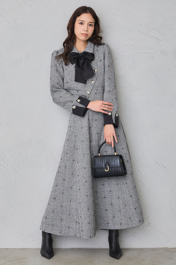 [予約]クラシックラインツイードリボン2wayセットアップ