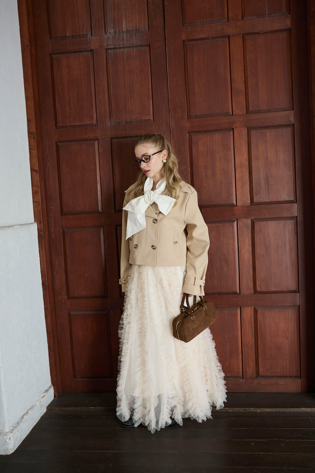 [予約]Iラインホイップチュールスカート