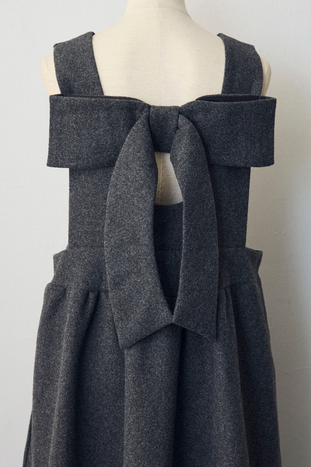 [予約]バックリボンボックスシルエットジャンスカ