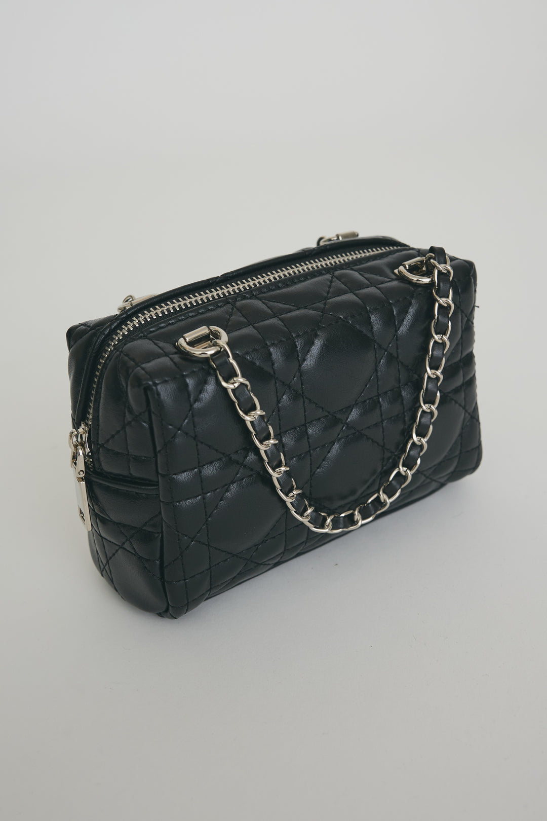 [予約]デザインキルティングミンボストンチェーンBAG