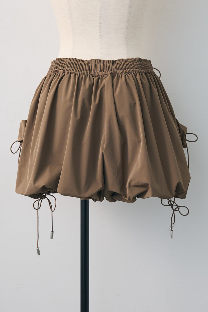 [予約]ギャザーポケットバルーンショートパンツ