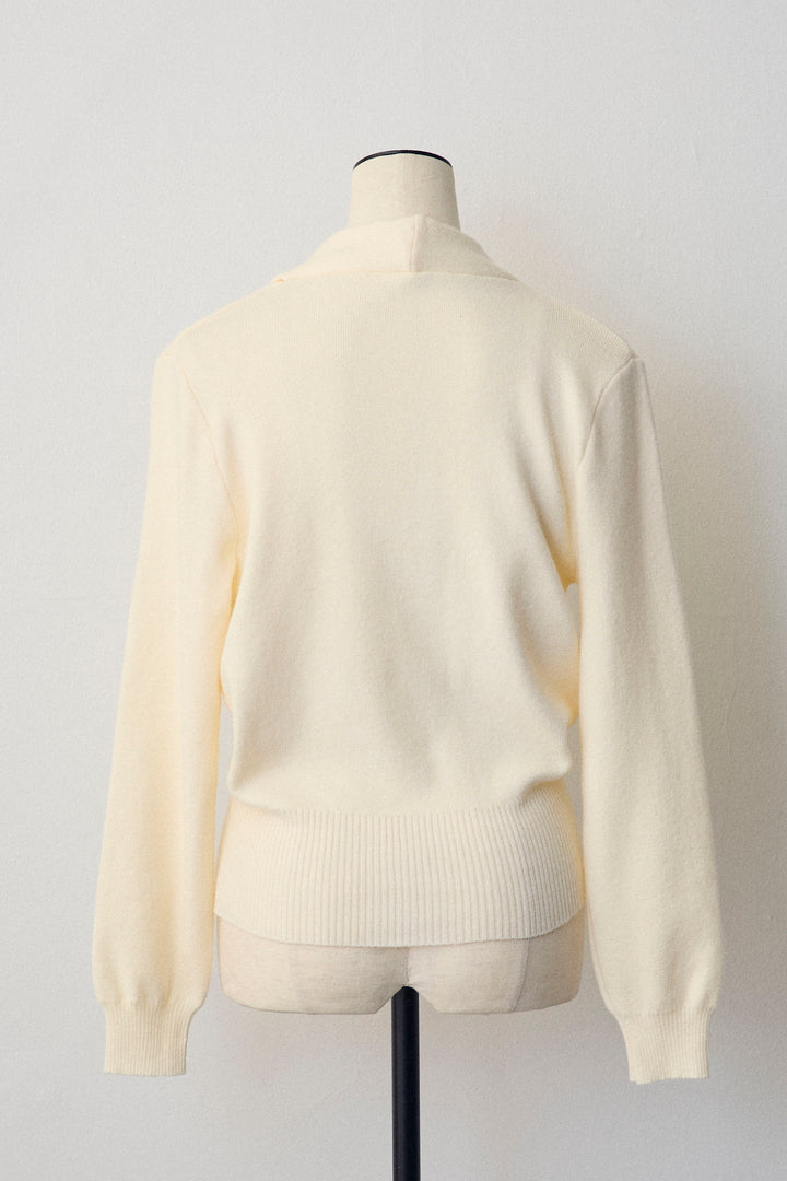 [予約]カシュクールデザインニット