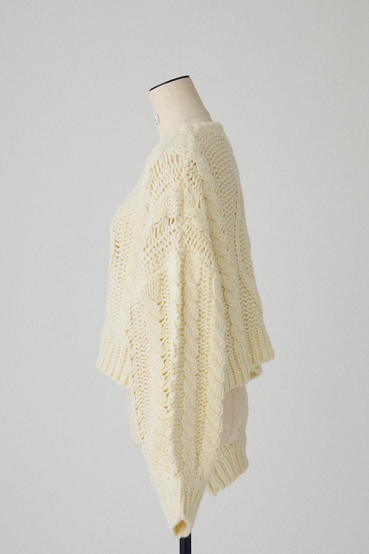 [予約]ローピングケーブルショートニット